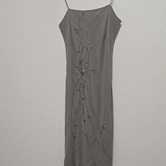 Banana Republic y2k Green Buttoned Slip Dress for Cocktail - Picture 1 of 9